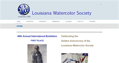 Desktop Screenshot of louisianawatercolorsociety.org